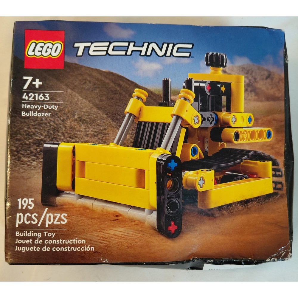 LEGO Technic 42163 Heavy-Duty Bulldozer 195 Pieces NEW Sealed Box Damage
